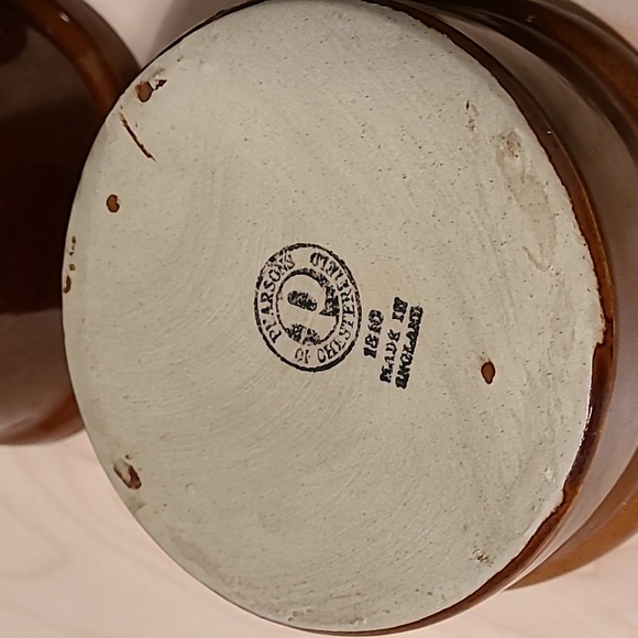 Pearson's of Chesterfield pottery vintage 4 lidded ramekins - Picture 11 of 13